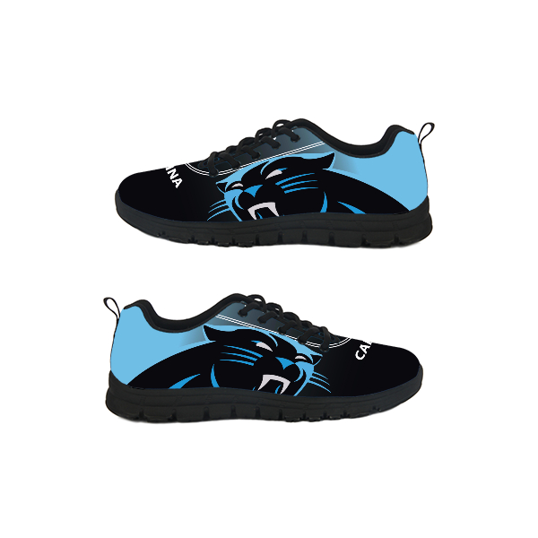 Men's Carolina Panthers Low Top Canvas Sneakers 005 Men's Carolina Panthers Low Top Canvas Sneakers 005